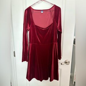 Old Navy Women's Long Sleeve Dress - Red